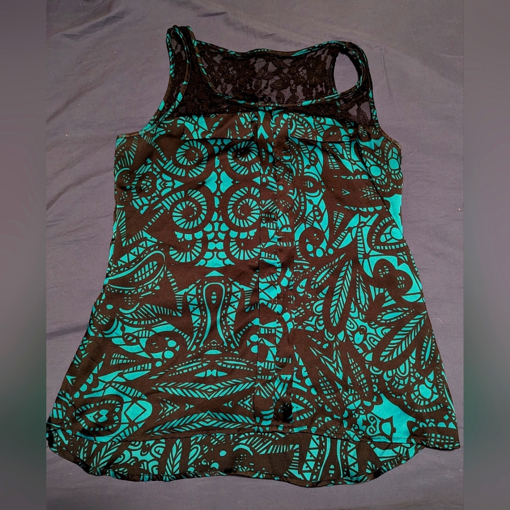 Express black and green tanktop size Small